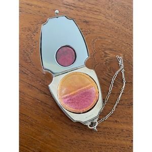 EAM Antique Silver Wristlet Compact